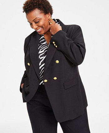 Двубортный пиджак больших размеров на одной пуговице, созданный для Macy's I.N.C. International Concepts