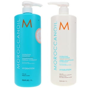 Moroccanoil Hydrating Shampoo 33.8 oz & Hydrating Conditioner 33.8 oz Combo Pack Moroccanoil