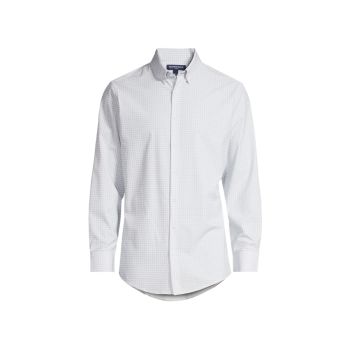Leeward Antimicrobial Dot-Print Long-Sleeve Woven Shirt MIZZEN+MAIN