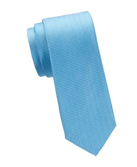 Фактурный шелковый галстук Saks Fifth Avenue