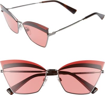 Солнцезащитные очки «кошачий глаз» 60 мм Valentino