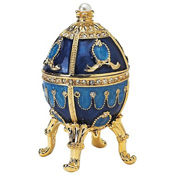 The Pushkin Collection: Natalia Romanov-Style Enameled Egg Design Toscano