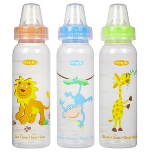 Evenflo Classic Zoo Friends Standard Bottles 8 Oz 3 Each Visit the Evenflo Store