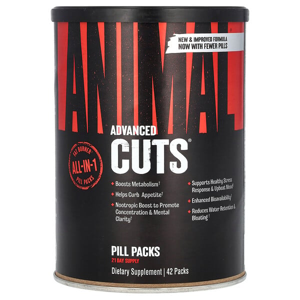 Advanced Cuts, Комплекс для сжигания жира - 42 пакетика - Animal Animal