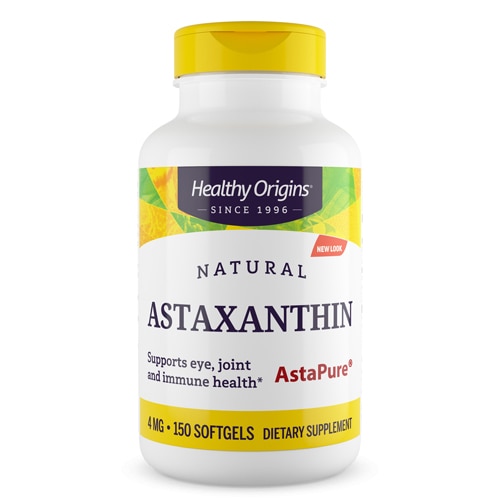 Астаксантин Healthy Origins — 4 мг — 150 мягких таблеток Healthy Origins