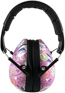 Banz Kidz Earmuffs 2 Years & Older – Loud Noise Canceling Kids Headphones & Toddler Ear Muffs, Size Adjustable Banz