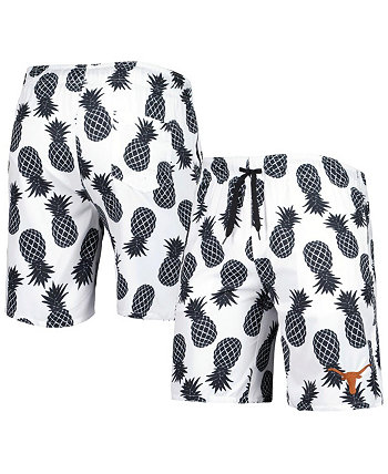 Мужские белые плавательные шорты Texas Longhorns Pineapples Colosseum