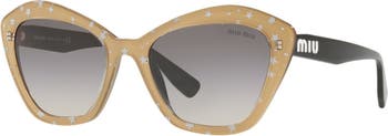 Солнцезащитные очки неправильной формы 55 мм MIU MIU