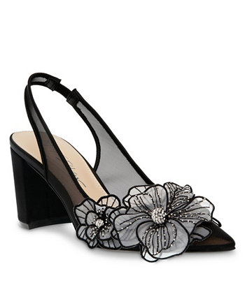 Женские вечерние туфли Petra с цветочной аппликацией и пяткой на пятке Betsey Johnson