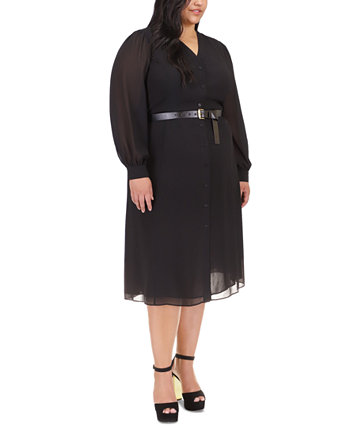 Платье Kate на пуговицах больших размеров с поясом Michael Kors