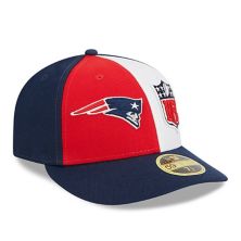 Men's New Era  Red/Navy New England Patriots 2023 Sideline Low Profile 59FIFTY Fitted Hat New Era