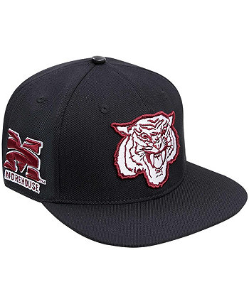 Мужская черная кепка Morehouse College Maroon Tigers с логотипом Evergreen Snapback Pro Standard