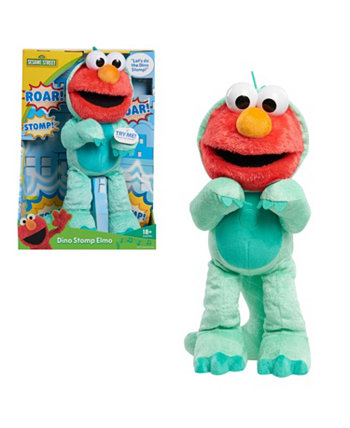 13-дюймовая плюшевая мягкая игрушка Дино Томп Элмо поет и танцует Sesame Street