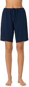 Nautica Womens Sleep Bermuda Shorts - Lightweight, Breathable Pajama Bottoms - Cotton Knit Jersey Sleepwear and Loungewear Nautica