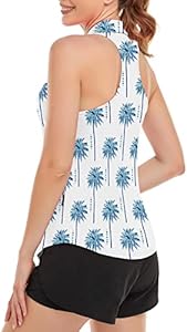 Женская Поло рубашка Soneven Sleeveless Golf Top Floral Athletic Moisture Wicking Quick Dry Soneven