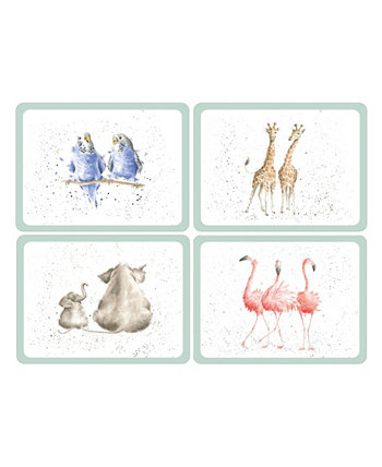Зоологические подставки для столовых приборов - набор из 4 шт. Wrendale Designs