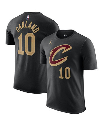 Мужская черная футболка Darius Garland Cleveland Cavaliers 2022/23 Statement Edition с именем и номером Jordan