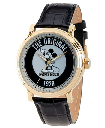 Мужские наручные часы Disney Mickey Mouse с черным ремешком, 44 мм Ewatchfactory