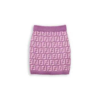 Little Girl's &amp; Girl's Knit Monogram Skirt FENDI