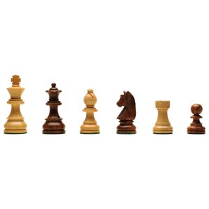 WE Games Classic Staunton Chessmen - Weighted & Handpolished Wood with 3 in. King WE Games