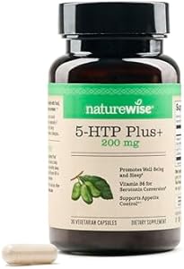 NatureWise 5 HTP 100mg, 5 HTP Supplement w/Vitamin B6, from Griffonia Seeds - Mood Support Supplement, Natural Sleep Aids for Adults - Delayed Release Capsule, Vegan - 120 Count[2-4 Month Supply] NatureWise