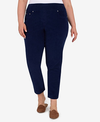 Plus Size Into The Blue Stretch Corduroy Pants HEARTS OF PALM