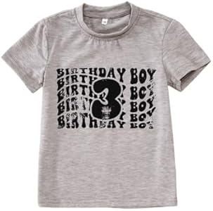 CM C&M WODRO Birthday Boy Shirt Toddler Outfit 2 3 4 5 6 Year Old Birthday Party T-Shirt 2nd 3rd 4th 5th 6th Birthday Gift Cm C&M Wodro