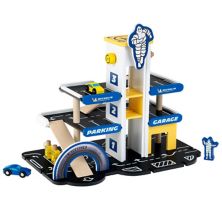 Theo Klein Michelin Car Service Station Kids Toy with 1 Car for Ages 3 and Up Theo Klein
