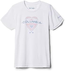 Columbia Girls' Y Tidal Tee PFG Heart Ss Columbia