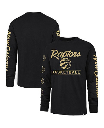 Мужская черная футболка с длинным рукавом Toronto Raptors 2023/24 City Edition Triplet Franklin '47 Brand