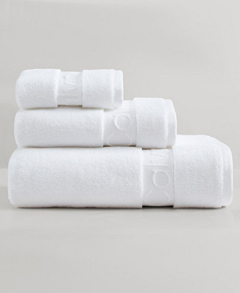 Iconic Cotton Terry 3 Piece Bath Towel Set Calvin Klein