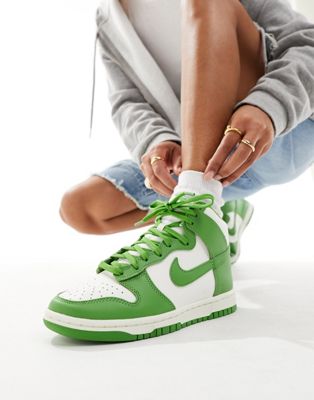 Зеленые кроссовки Nike Dunk High Nike