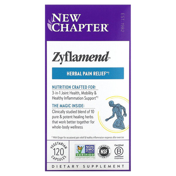 Zyflamend Pure and Potent Extracts, 120 вегетарианских капсул New Chapter