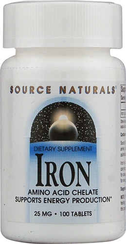 Source Naturals Железо — 25 мг — 100 таблеток Source Naturals