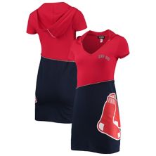 Красное/темно-синее платье с капюшоном Boston Red Sox для женщин Refried Apparel Unbranded