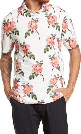 Рубашка поло с тропическим цветочным принтом Bloom SOSIK