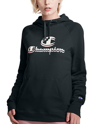 champion powerblend graphic hoodie