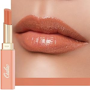 Oulac Warm Pink Shine Lipstick - Moisturizing Lip Stick Glossy Tinted Lip Balm, Sheer Shine Juicy Finish, Lightweight and Hydrating Formula for Dry Lip Care, Vegan 2.2g/0.07oz (07) Oulac