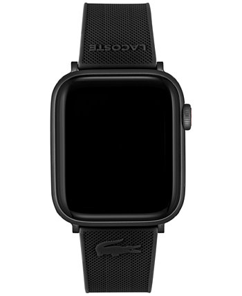 Petit Pique Black Silicone Strap for Apple Watch® 42mm/44mm Lacoste