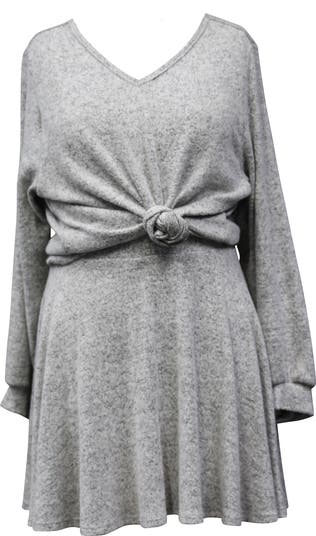 Комплект из топа и юбки с завязками спереди и длинными рукавами Ava & Yelly