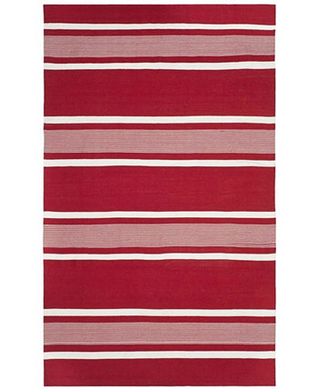 Hanover Stripe LRL2461D Красный коврик для улицы размером 4 х 6 футов LAUREN Ralph Lauren