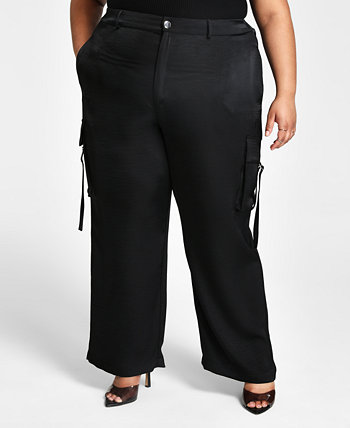 Модные брюки-карго прямого кроя больших размеров Nina Parker