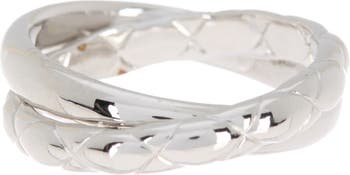 Кольцо из стерлингового серебра с двумя ремешками Judith Ripka