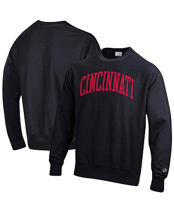 Мужской черный пуловер Cincinnati Bearcats Arch обратного плетения свитшот Champion