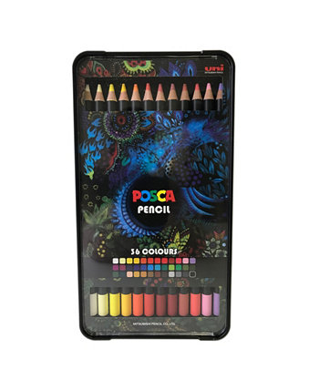Colored 36 Piece Pencil Set POSCA
