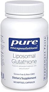 Pure Encapsulations Liposomal Glutathione - Immune Support & Liver Detox* - Antioxidant Protection - with Setria Glutathione - Non-GMO - 60 Softgel Capsules (Капсулы) Pure Encapsulations