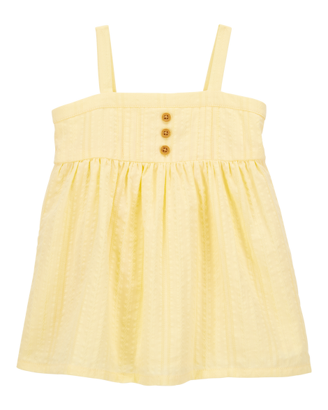 Baby Seersucker Tank Dress - Yellow Carter's