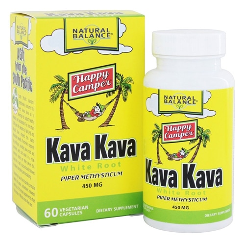 Natural Balance Happy Camper® Kava Kava White Root — 450 мг — 60 растительных капсул Natural Balance