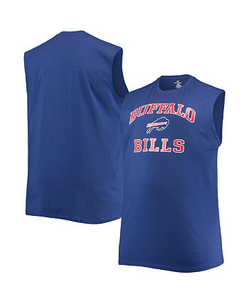 Men's Royal Buffalo Bills Big and Tall Muscle Tank Top Profile