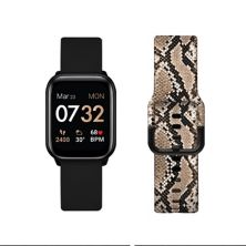 Женские смарт-часы KENDALL & KYLIE с ремешком черного цвета/питона с принтом Kendall & Kylie